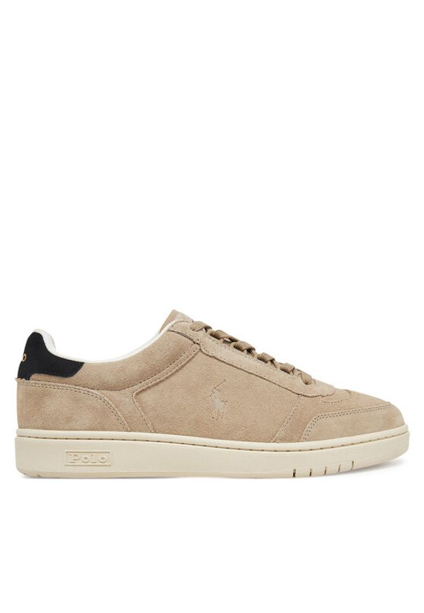 Polo Ralph Lauren Sneakersy 809960927003 Beżowy. Kolor: beżowy. Materiał: zamsz, skóra