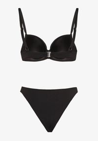 Born2be - Czarne Bikini Biustonosz i Majtki Figi z Cyrkoniowymi Zdobieniami Galivra. Kolor: czarny. Wzór: aplikacja #2
