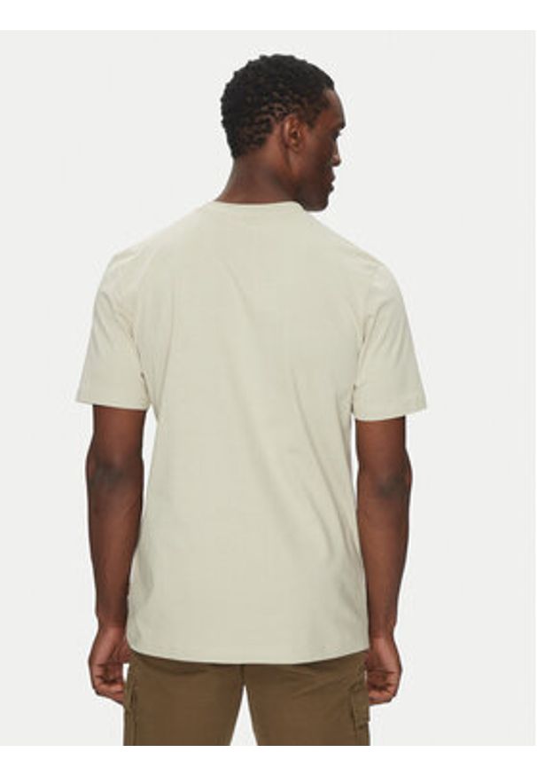 BOSS T-Shirt Te_Dunetrace 50539187 Beżowy Regular Fit. Kolor: beżowy. Materiał: bawełna
