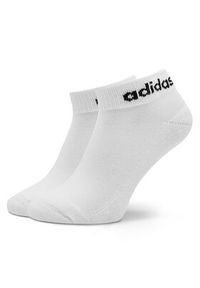 Adidas - adidas Skarpety Niskie Unisex Linear Ankle Socks Cushioned Socks 3 Pairs IC1304 Szary. Kolor: szary. Materiał: bawełna