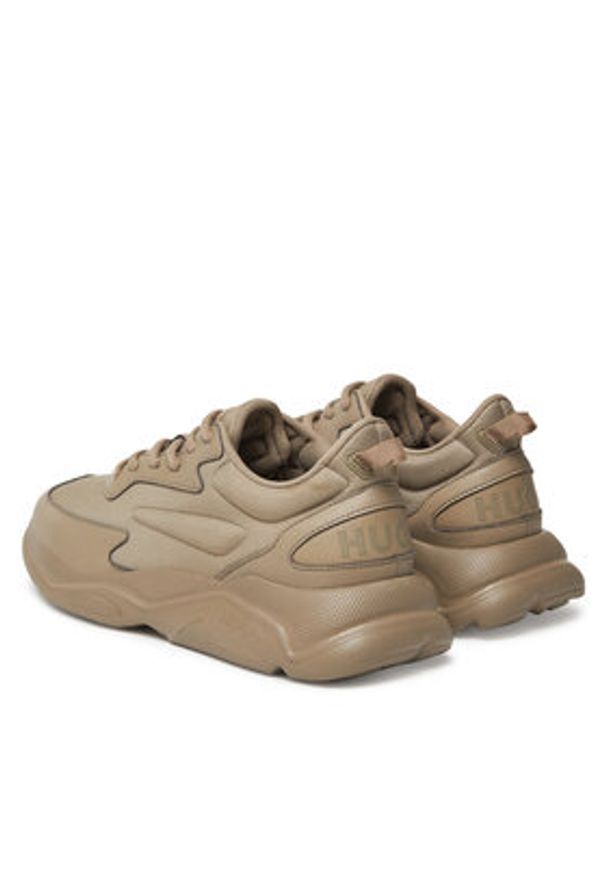 Hugo - HUGO Sneakersy Leon 50536960 Beżowy. Kolor: beżowy. Materiał: materiał