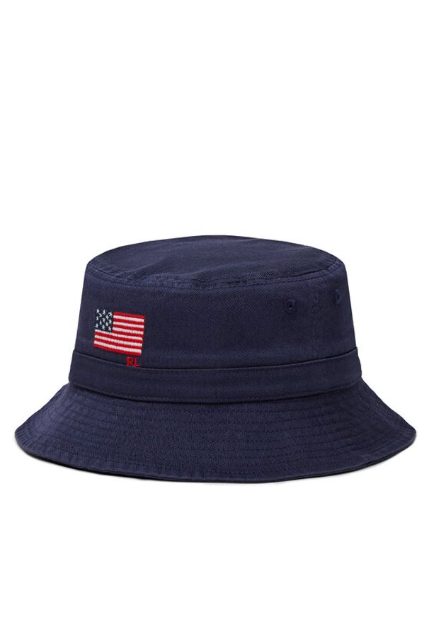 Polo Ralph Lauren Kapelusz 320971819001 Granatowy. Kolor: niebieski. Materiał: bawełna, materiał