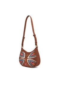 Pinko - PINKO Torebka Half Moon Mini Fl PE 25 PLTT 102790 A2IW Brązowy. Kolor: brązowy. Materiał: skórzane, zamszowe #5