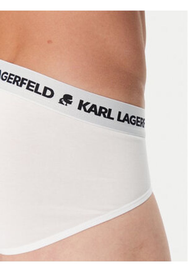 Karl Lagerfeld - KARL LAGERFELD Komplet 3 par slipów A1M47152 Biały. Kolor: biały. Materiał: bawełna