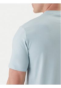 Karl Lagerfeld - KARL LAGERFELD T-Shirt 755034 562235 Błękitny Regular Fit. Typ kołnierza: dekolt w karo. Kolor: niebieski. Materiał: bawełna #5