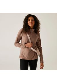 Regatta - Damski lekki polar turystyczny Montes z zamkiem błyskawicznym do połowy. Kolor: brązowy. Materiał: polar. Sport: turystyka piesza #1