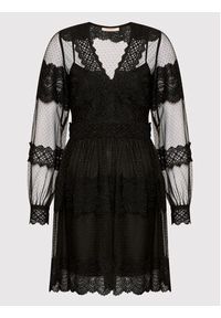 TwinSet - TWINSET Sukienka koktajlowa 222TP2252 Czarny Regular Fit. Kolor: czarny. Materiał: syntetyk. Styl: wizytowy #5