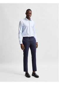 Selected Homme Koszula 16080200 Błękitny Slim Fit. Kolor: niebieski. Materiał: bawełna #6