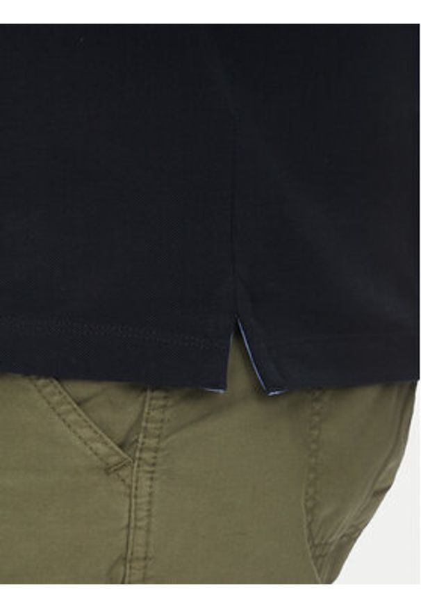 Aeronautica Militare Polo 251PO1308P82 Granatowy Regular Fit. Typ kołnierza: polo. Kolor: niebieski. Materiał: bawełna