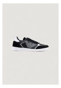 EA7 Emporio Armani Sneakersy 7X000405 AF19826 MC001 Czarny. Kolor: czarny. Materiał: skóra