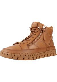 Carmela - Buty CARMELA 162708C Brązowy. Kolor: brązowy. Materiał: tkanina, skóra. Styl: sportowy