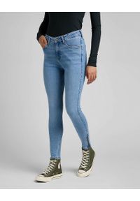 Lee - LEE SCARLETT HIGH ZIP DAMSKIE SPODNIE JEANSOWE PARTLY CLOUDY L31BERPA 112320161