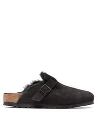 Birkenstock Kapcie Boston Vl/Shearling 0259883 Czarny. Kolor: czarny. Materiał: welur, skóra #3