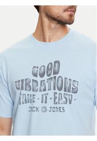 Jack & Jones - Jack&Jones T-Shirt Jprbluhippy 12255860 Niebieski Regular Fit. Kolor: niebieski. Materiał: bawełna