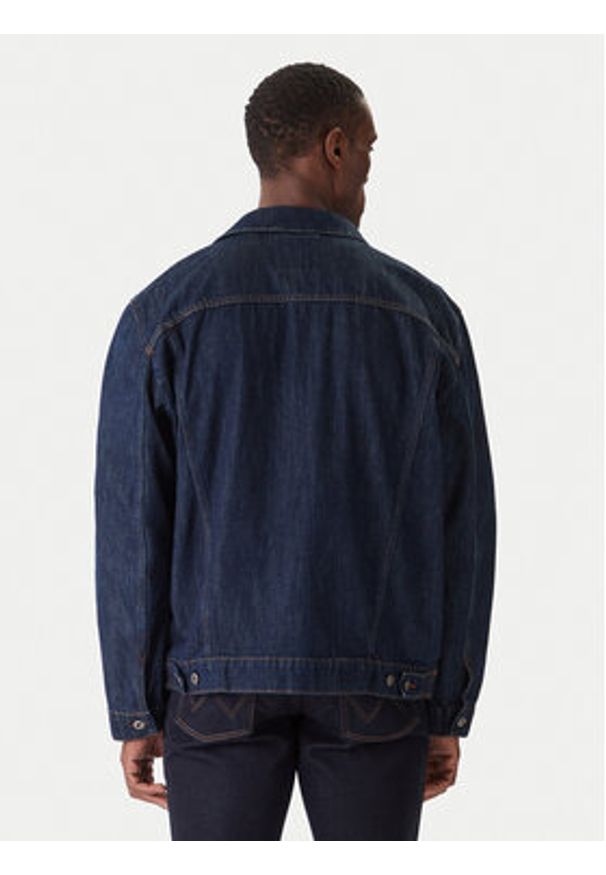 Mustang Kurtka jeansowa Dallas 1016830 Niebieski Regular Fit. Kolor: niebieski. Materiał: bawełna