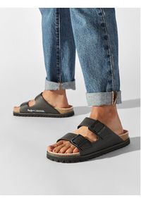 Pepe Jeans Klapki Urban Sandal Basic Cork W PLS90600 Czarny. Kolor: czarny. Materiał: skóra #3