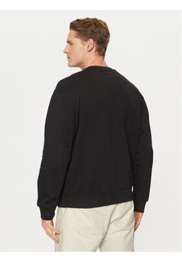 Guess Jeans Bluza M5RQ40 KCPR1 Czarny Regular Fit. Kolor: czarny. Materiał: bawełna