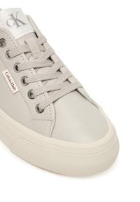 Calvin Klein Sneakersy Vulc Flatf Lace Up Lth YW0YW01932 Szary. Kolor: szary. Materiał: skóra #4