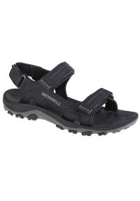 Sandały Merrell Huntington Sport Convert Sandal M J036871 czarne. Zapięcie: rzepy. Kolor: czarny. Materiał: materiał, tkanina, nubuk. Styl: sportowy #1