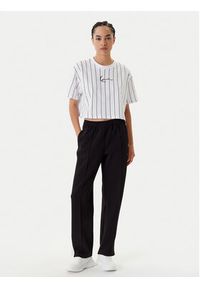 Karl Kani T-Shirt Small Signature Essential Pinstripe 6137879 Biały Relaxed Fit. Kolor: biały. Materiał: bawełna