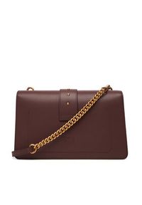 Pinko - PINKO Torebka Love One Classic ST.CL Al 25-26 PLTT 105857 A0F1 Bordowy. Kolor: czerwony. Materiał: skórzane #5