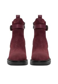 U.S. Polo Assn. Botki CEO-KATERI001W/ELE1 Bordowy. Kolor: czerwony. Materiał: zamsz, skóra #3