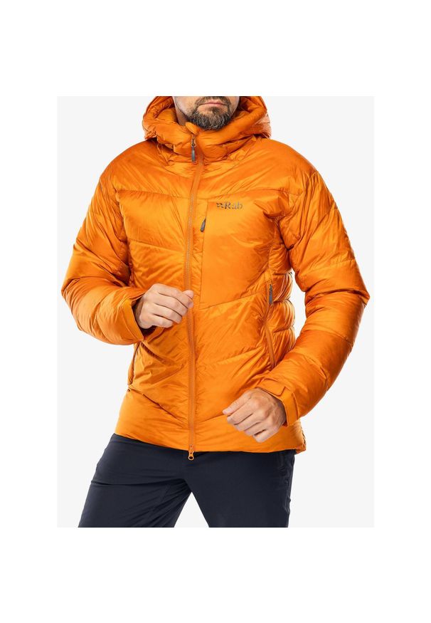 Kurtka puchowa męska Rab Positron Pro Jacket. Kolor: pomarańczowy. Materiał: puch