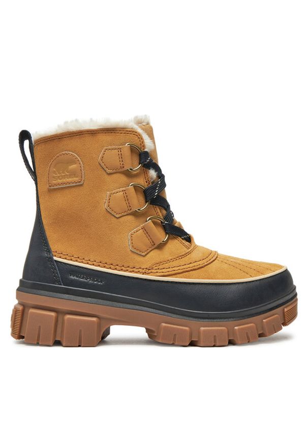 sorel - Sorel Śniegowce Torino V Wp Outdry 2106701373 Brązowy. Kolor: brązowy. Materiał: zamsz, skóra