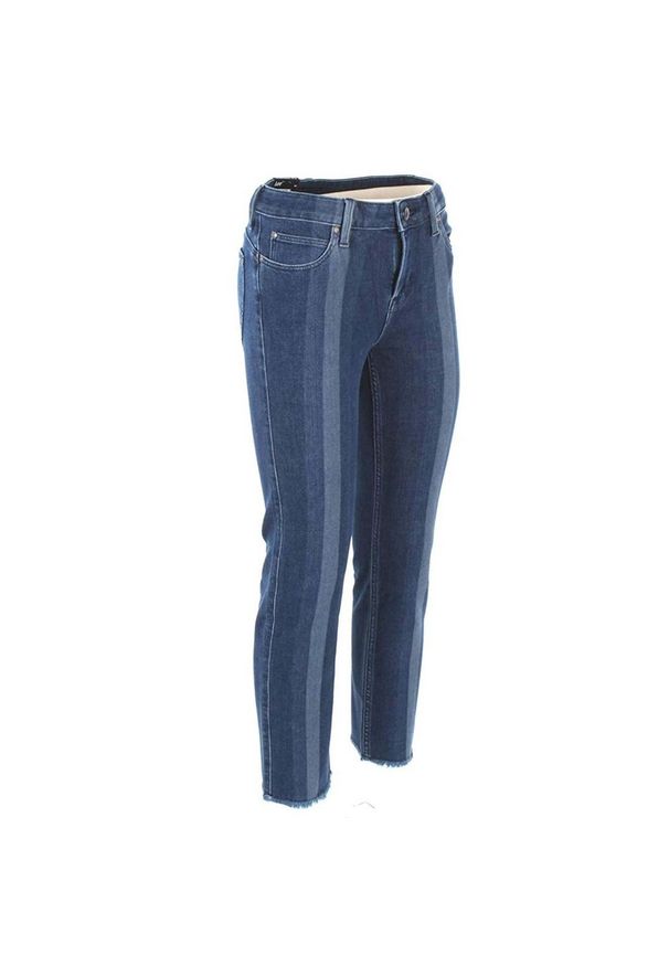 Lee - SPODNIE DAMSKIE LEE ELLY CROPPED RAW HEM LASER STRIPE L31QQYYV 112107233