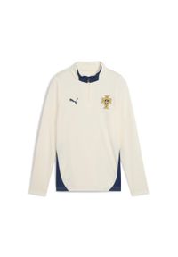 Puma - Młodzieżowa bluza treningowa z zamkiem 1/4 Portugalia PUMA. Kolor: niebieski, wielokolorowy, beżowy. Sport: piłka nożna