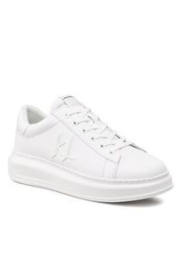 Karl Lagerfeld - KARL LAGERFELD Sneakersy KL52515 Biały. Kolor: biały. Materiał: skóra #5