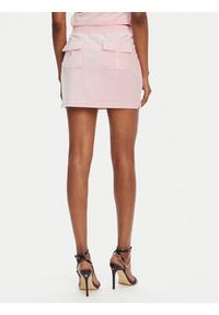 Juicy Couture Spódnica dresowa Heritage JCGGS125022G Różowy Slim Fit. Kolor: różowy. Materiał: bawełna