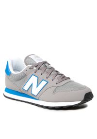 Sneakersy New Balance GM500VT1 Szary. Kolor: szary. Materiał: skóra