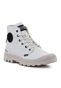 Buty Palladium Pampa Hi Htg Supply Star W 77356-116-M białe. Kolor: biały. Materiał: materiał, bawełna, syntetyk, guma. Styl: elegancki