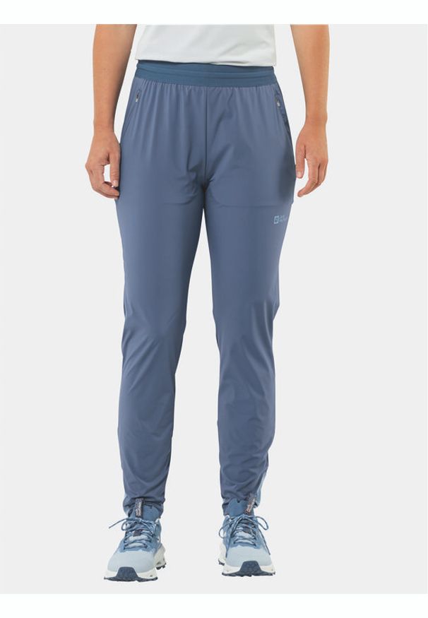 Jack Wolfskin Spodnie dresowe Prelight Chill 1508961 Niebieski Regular Fit. Kolor: niebieski. Materiał: syntetyk