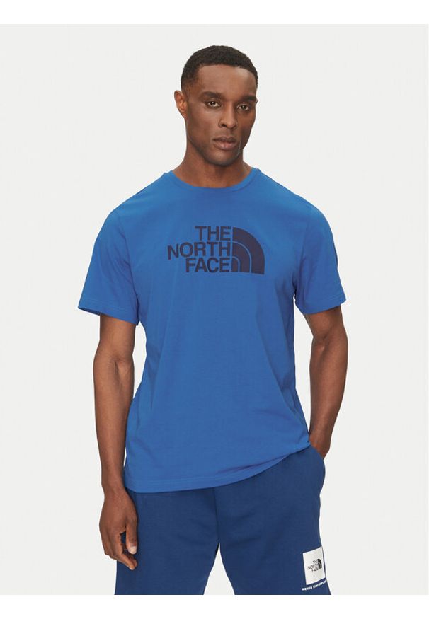 The North Face T-Shirt Easy NF0A8A6C Niebieski Regular Fit. Kolor: niebieski. Materiał: bawełna