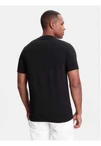 Karl Lagerfeld - KARL LAGERFELD T-Shirt 755046 553235 Czarny Regular Fit. Typ kołnierza: dekolt w karo. Kolor: czarny. Materiał: bawełna #4