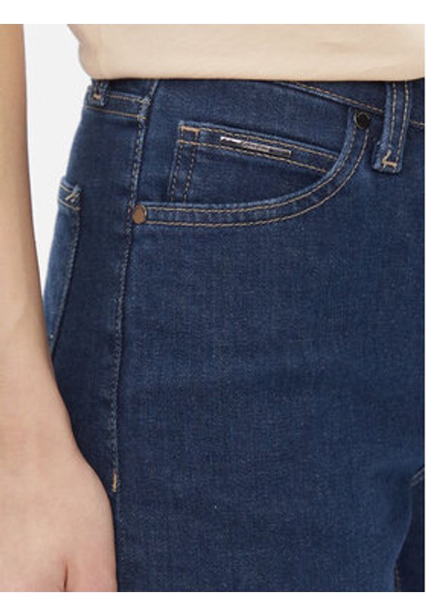 Calvin Klein Jeansy Mid Rise Slim - Mid Blue K20K206780 Niebieski Slim Fit. Kolor: niebieski