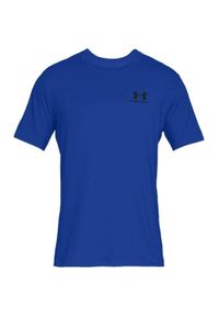 Koszulka męska Under Armour Sportstyle Left Chest SS. Kolor: niebieski #1