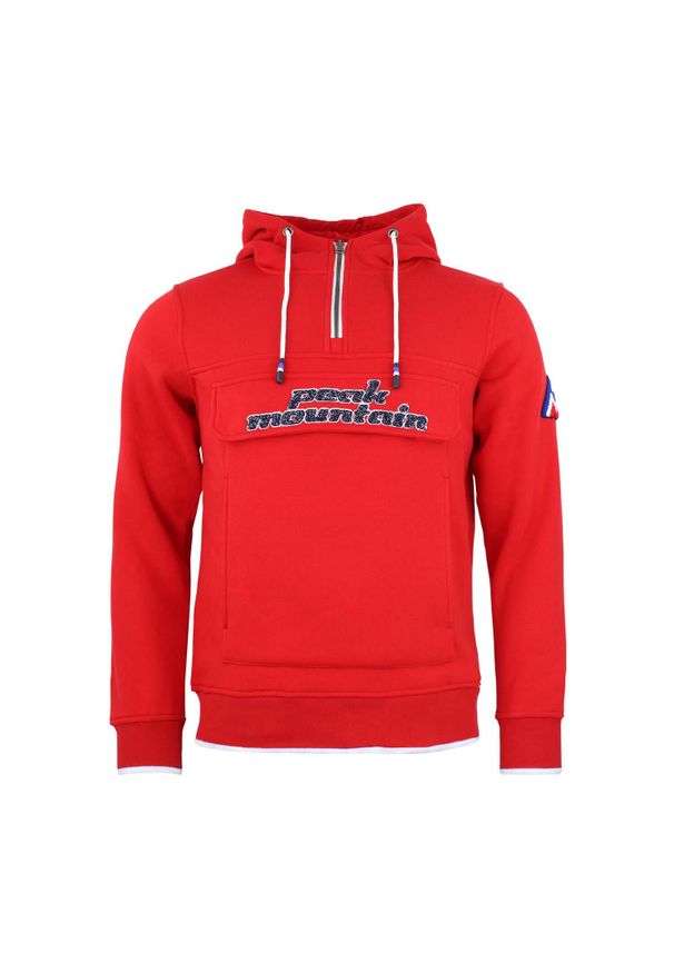PEAK MOUNTAIN - Bluza Peak Mountain Ceflow. Kolor: czerwony. Sezon: zima. Sport: narciarstwo