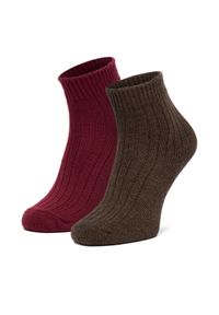 Nine West Skarpety długie CEO_LA_NW_12744_Z_AW25 (2-PACK) Brązowy. Kolor: brązowy. Materiał: poliamid, nylon #1