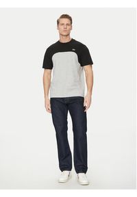 Lacoste T-Shirt TH9551 Szary Classic Fit. Kolor: szary. Materiał: bawełna #4