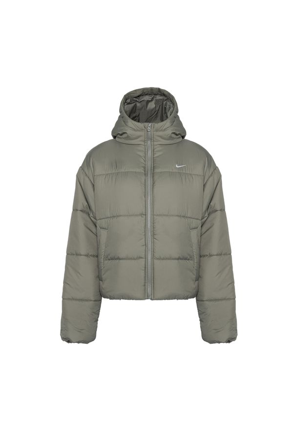 Kurtka damska Nike Sportswear Classic Puffer Therma-Fit. Kolor: zielony. Sport: turystyka piesza, bieganie
