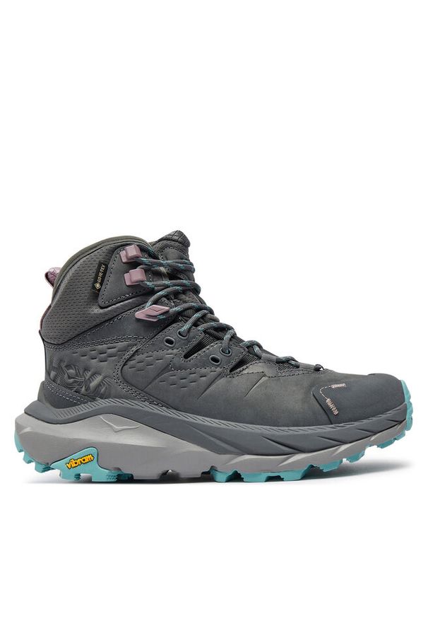 HOKA - Trekkingi Hoka. Kolor: szary. Technologia: Gore-Tex. Sport: turystyka piesza