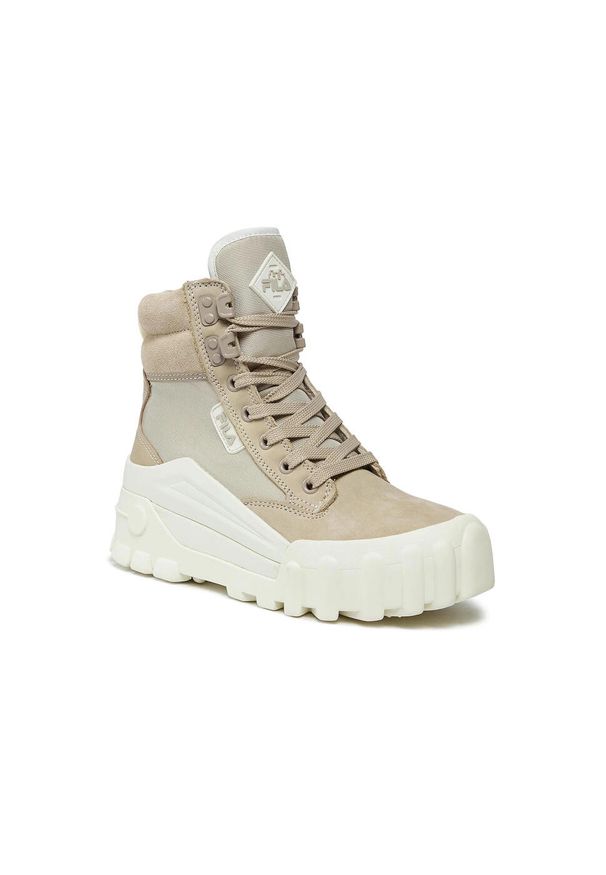 Sneakersy damskie Fila Grungelution. Okazja: na co dzień. Kolor: beżowy. Sezon: zima, jesień