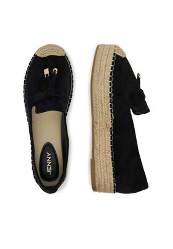 Jenny - JENNY Espadryle WSS990-259 Czarny. Kolor: czarny. Materiał: materiał