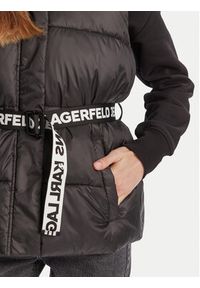 Karl Lagerfeld Jeans Bezrękawnik A3W15025 Czarny Regular Fit. Kolor: czarny. Materiał: syntetyk. Długość rękawa: bez rękawów #6