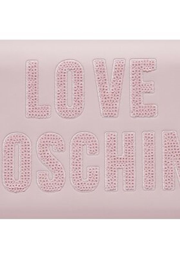Love Moschino - LOVE MOSCHINO Torebka JC4293PP0IKK160A Różowy. Kolor: różowy. Materiał: skórzane