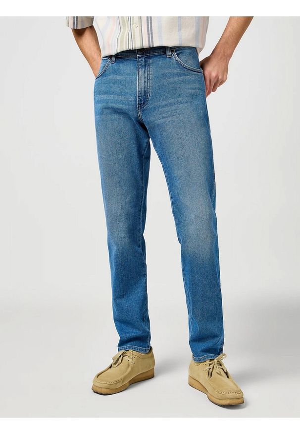 Wrangler - MESKIE SPODNIE WRANGLER RIVER BEDAZZLED BLUE 112364424