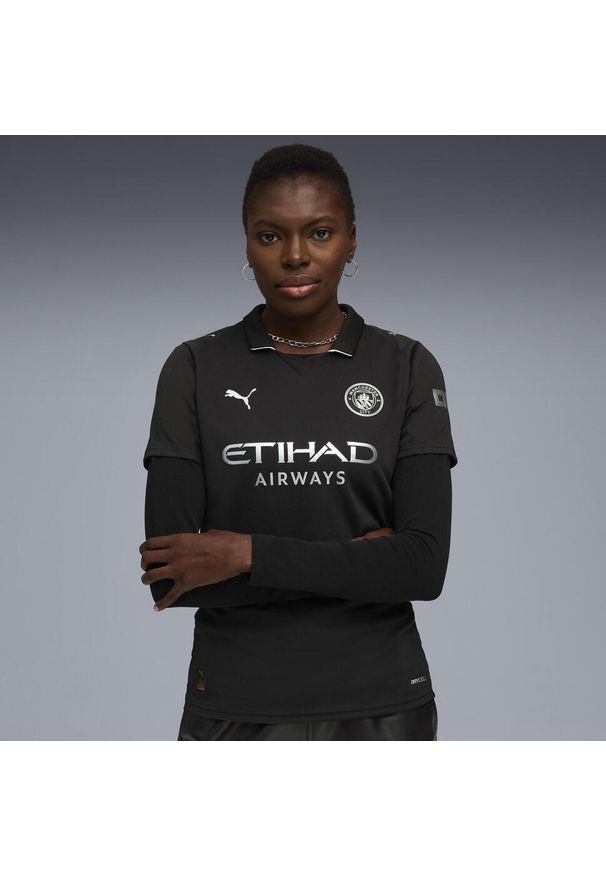 Puma - Damska koszulka wyjazdowa Manchester City 25/26 PUMA Black. Kolor: czarny. Sport: piłka nożna
